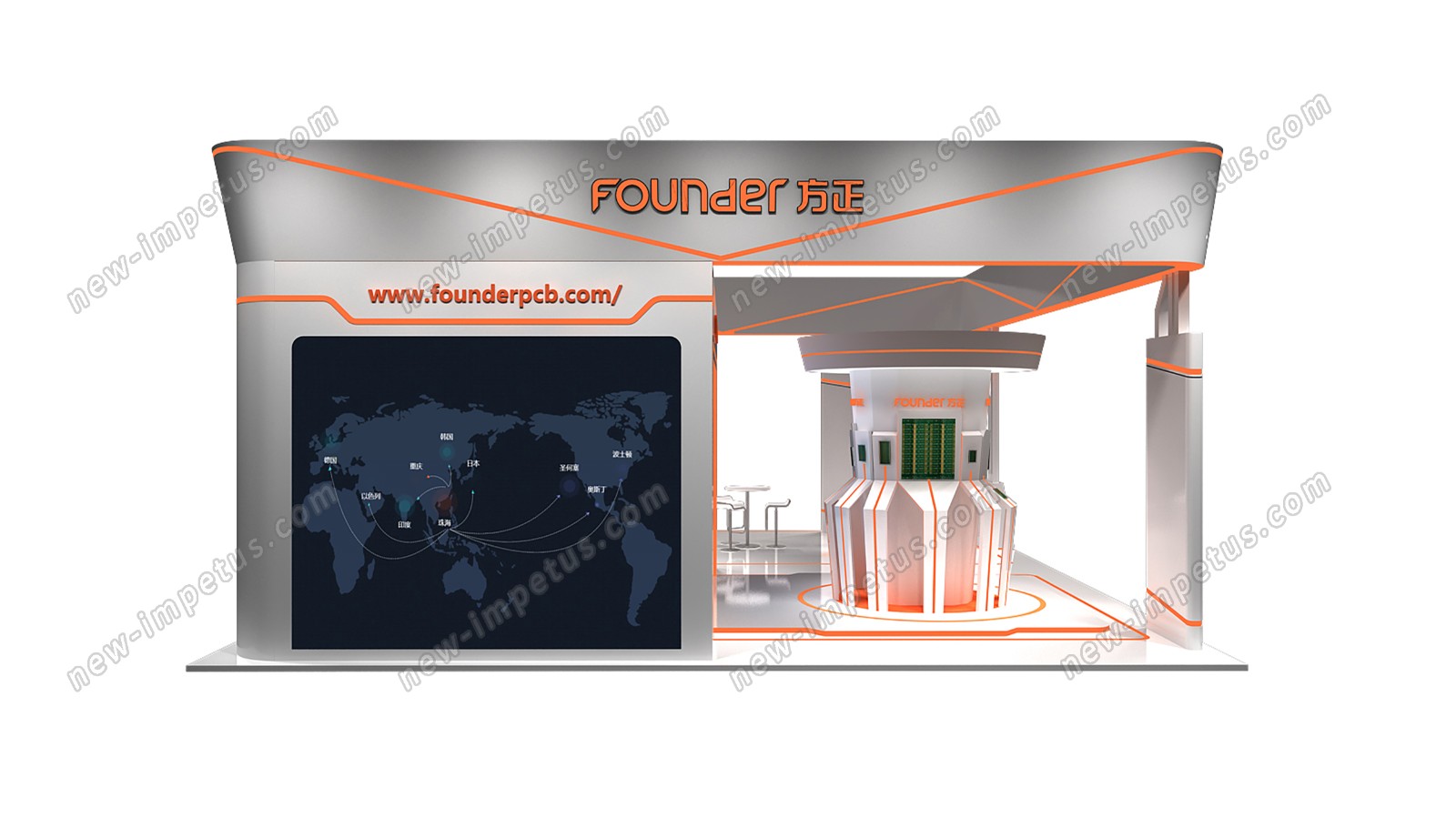 founder方正展臺設(shè)計(jì)搭建(圖4)