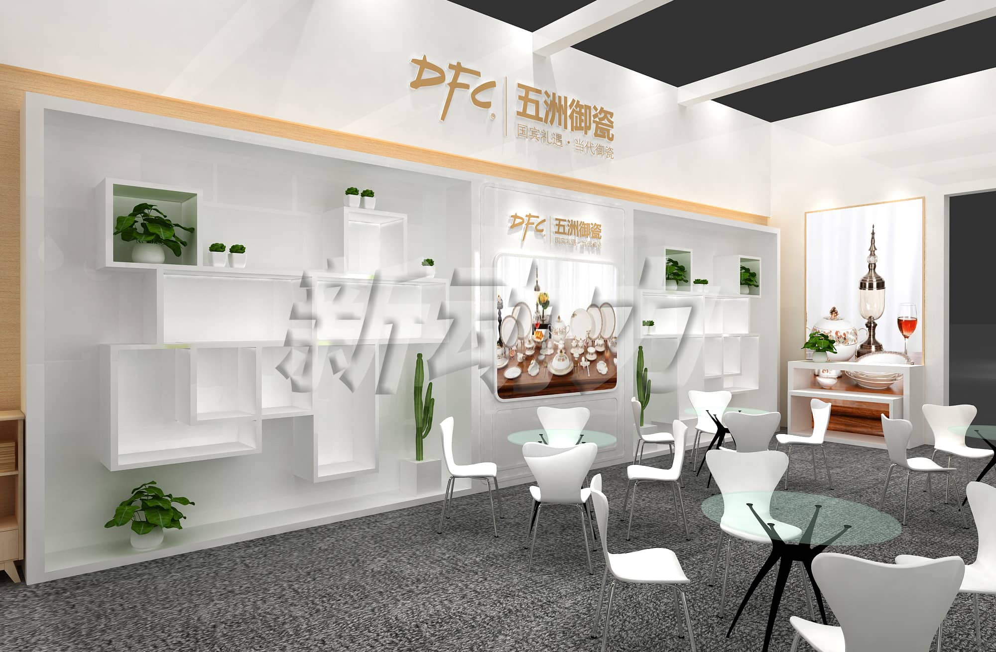 五洲陶瓷展臺設計搭建(圖4)