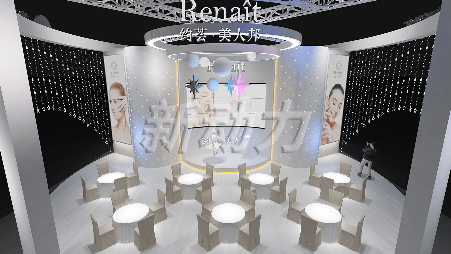 約薈美人邦-廣州美容展展臺設(shè)計搭建(圖7)